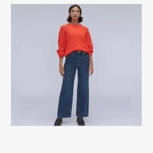Everlane The Way-High Wide Leg Flare Size 25 Ankle